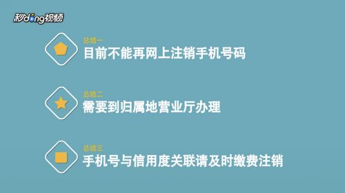 手机号码能网上注销吗?