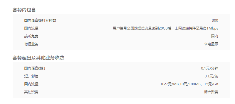 深圳联通小冰神卡套餐 联通小冰神卡套餐