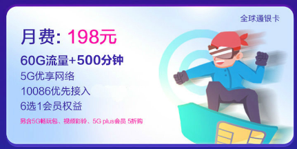 5G智享套餐(个人版)-198元档 5G智享套餐(个人版)-198元档