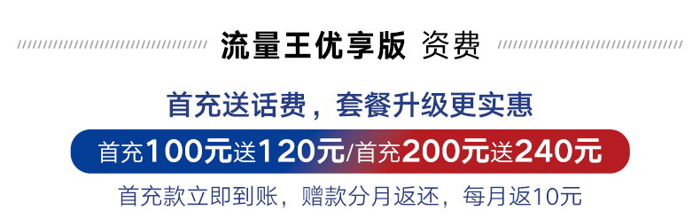 2022广东联通超级流量王卡 30/月包90GB全国无线流量+100分钟